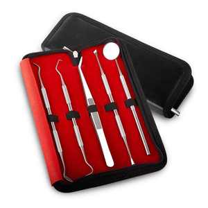 Kit Profesional de Examen Dental Manual, Juego de 5 Herramientas de Cuidado Bucal de Metal y Plástico, Tratamiento de Conducto Radicular, CE MOL SurgiRight - Product Image 4