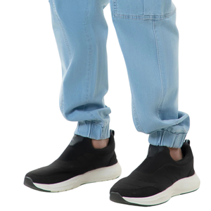 Pantalones Jogger Cargo de Mezclilla Azul Claro para Hombre, Cintura Elástica con Cordón, Corte Regular, Múltiples Bolsillos, Deportivos, de Secado Rápido, Ligeros y Utilitarios - Product Image 5