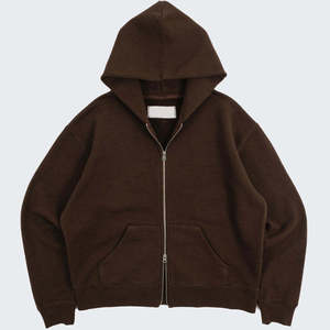 Sweat-shirt unisexe ample brodé avec fermeture éclair, 100 % coton, style streetwear uni, fermeture éclair intégrale personnalisable - Product Image 6