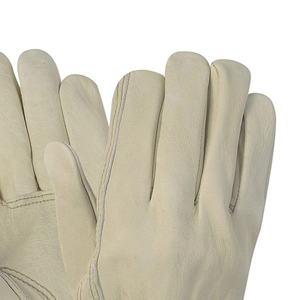 New Trending Product Best Quality Cowhide Leather Safety Driving Work <b>Gloves</b> Hot Sale Breathable Non Slip <b>Driver</b> Working <b>Gloves</b> - Product Image 5