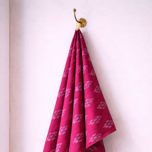 Tissu en coton Ikat tissé à la main Knnotted Earth |   Tissu traditionnel lavable, écologique et durable du Rajasthan pour la maison - Product Image 3