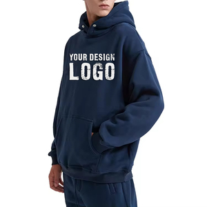 Sweats à capuche surdimensionnés pour hommes OEM, 100 % coton molletonné, vêtements décontractés d'hiver, design et impression personnalisés, sweats à capuche streetwear pour hommes - Product Image 3
