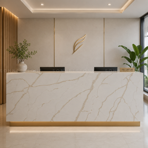 Losas de mármol Pegasus Gold premium con vetas doradas para paredes interiores elegantes, suelos, esculturas y detalles decorativos. - Product Image 3
