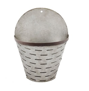 Canasta Colgante de Metal Galvanizado para Plantas y Flores, Decoración de Pared, Superventas - Product Image 1