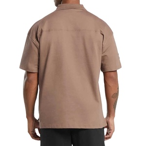 เสื้อเชิ้ตผู้ชายแขนสั้นคอปก ผ้าฝ้าย 100% ทรงเข้ารูป สไตล์ลำลอง สำหรับฤดูร้อน ดีไซน์เรียบง่าย กันยับ ติดกระดุม ผลิตจากโรงงาน - Product Image 2