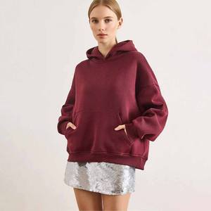 Custom Women's <b>Tracksuits</b> Heavy Weight 500 GSM 350 GSM <b>Polyester</b>/Cotton Fleece Embroidered Oversized Hoodie Shorts - Product Image 3