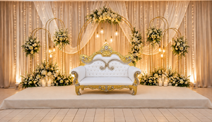 Conjunto de Sofás para Escenario de Boda Estilo Maharaja, Sofá para Recepción de Boda India, Sofá/Couch para Novios en Venta - Product Image 3