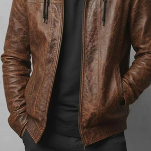 Chaqueta de cuero para hombre de la mejor calidad, fabricada en Pakistán por Comfortex International, chaqueta de cuero genuino para hombre, la mejor oferta en línea. - Product Image 3