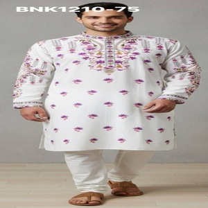 Ocassional Wear Latest Collection Rayon with Printed Design <b>Man's</b> <b>Kurta</b>-Payjama Collection Online Shopping India - Product Image 1