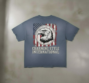 Custom High Quality 100% Cotton <b>Tshirt</b> for Men or Unisex Anti-Wrinkle & Breathable Soft Knitted Fabric - Product Image 2