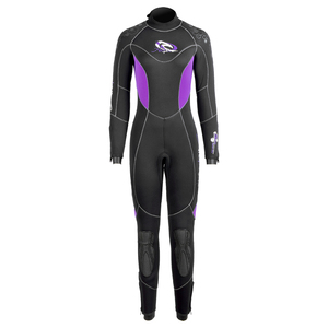 Combinaison de plongée en néoprène 5 mm pour femme, super extensible, semi-sèche, avec logo personnalisé, pour la plongée, le surf et la plongée avec tuba, OEM/ODM/OBM - Product Image 1