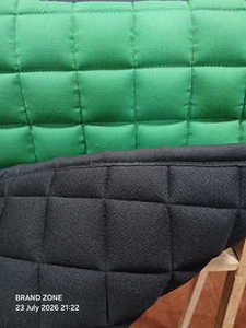 BRAND ZONE1995 Tapis de selle classique personnalisé en coton satiné avec doublure en maille, durable et confortable pour l'équitation et le saut d'obstacles - Product Image 5