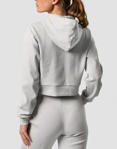 Sweat à capuche oversize pour femme, style streetwear, coupe ample, doublé, chaud et confortable, avec trous pour les pouces, mode automne, OEM - Product Image 2