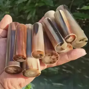Genuine Buffalo Horn Rod Roll Sandblasted Stock Material Knife Handle Modern Souvenir & Wedding Gifts - Product Image 5