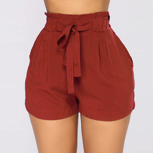 Nouveauté 2026 En gros Personnalisé Populaire Short de sport pour femme taille mi-haute coupe skinny grande taille style cycliste effet galbant 100% Coton - Product Image 1