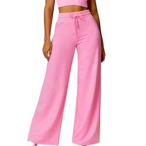 Pantalon décontracté pour femme 100 % coton, coupe ample, taille à cordon, respirant, OEM ODM, vente en gros - Product Image 1