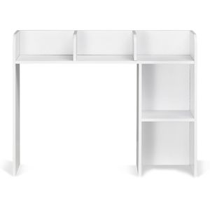 Libreria da Scrivania in Legno PC 94,5 cm x 24,1 cm x 73,4 cm, Organizzatore a 2 Livelli e Scaffale per Ufficio con Ripiano Espositivo per Libri - Product Image 3