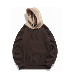 Sudadera con capucha para hombre con logotipo personalizado directo de fábrica, estilo cálido para otoño/invierno, 100% algodón, con bolsillo y capucha negra. - Product Image 2