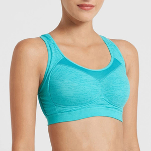 Nouvelle arrivée : soutien-gorge de sport respirant de haute qualité pour femmes avec logo frontal, soutien moyen, idéal pour le yoga et le fitness - Product Image 3