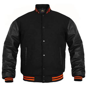 Veste de sport pour homme 2024 avec logo personnalisé, style streetwear, col montant, 100% laine, imperméable et coupe-vent, avec broderie pour l'hiver - Product Image 1