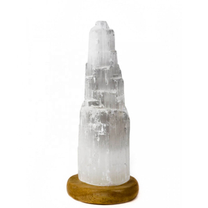 Modern Himalayan White Salt Lamps Best Selling Natural <b>Crystal</b> Decorative Lighting with OEM Size Private Label Supplier Services - Product Image 2
