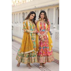 ชุดตัดเย็บพร้อม SET-KKKA-1080ผ้า Dupatta จาก Sanaya' - Product Image 3