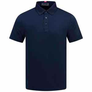 เสื้อยืดแขนสั้นคุณภาพสูง เสื้อโปโลธุรกิจสำหรับวัยรุ่น เสื้อโปโลแห้งเร็วติดกระดุม - Product Image 1