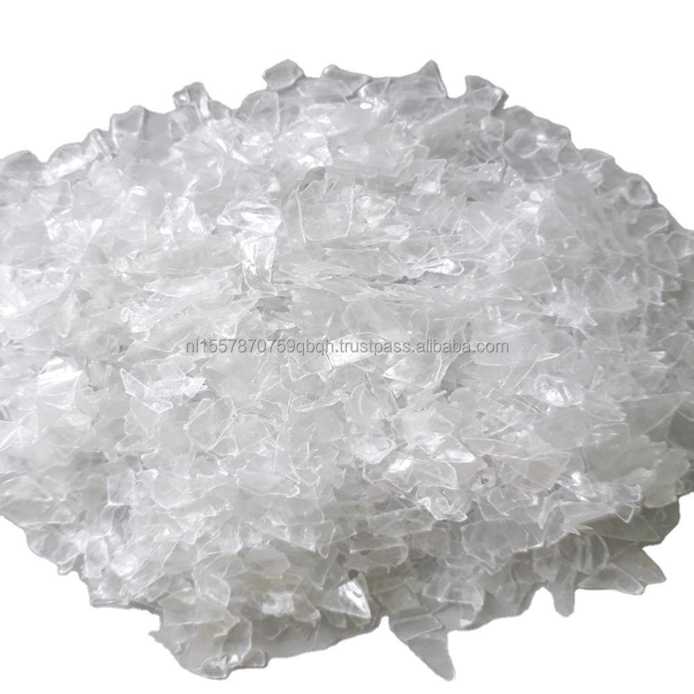 CHEAP FLAKES HOT WASHED PET FLAKES CLEAR TRANSPARENT CLEAN PET BOTTLES GRADE A1 PET FLAKES
