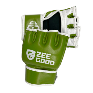 High Quty Custom Logo Mma Gloves 8oz <b>Half</b>-Finger Pu Leather Training Fight Sparring Gloves Wholesale Customized Size - Product Image 3