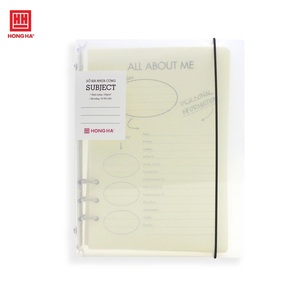 HONGHA Model 3023 Transparent PP Cover Loose-Leaf Spiral-Bound <b>Notepad</b> 200 Pages <b>Digital</b> Printing Promotional Use - Product Image 1