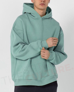 Sweat-shirt surdimensionné en molleton de coton brossé doux 350 GSM, vêtement premium lourd - Product Image 3