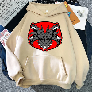 Sudadera con Capucha Negra con Estampado Floral para Hombre, Estilo Casual Oversize de Algodón con Bolsillo Frontal, Estilo Otoñal - Product Image 5