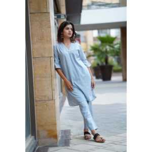 Conjunto de 2 Piezas en Mezclilla Azul para Mujer - Product Image 2