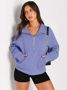 Sudadera con Capucha para Mujer, Estampado Personalizado, Corte Holgado, Manga Larga, Informal, de Forro Polar, para Uso Diario y Estilo Urbano - Product Image 2