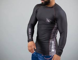 Polyester/Nylon Full Sleeve <b>Rash</b> <b>Guard</b> <b>for</b> Men and <b>Women</b> 2026 BJJ Heat-Transfer Printed Eco-Friendly - Product Image 2