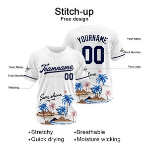 Tissu respirant avec fermeture classique à boutons sur le devant, maillot de baseball prêt pour le jeu, t-shirt de sport absorbant la transpiration pour les activités sportives - Product Image 4