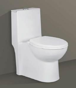 Inodoro Cuadrado Suspendido MIDO-5012 de Una Pieza con Tapa de Cerámica sin Borde y Doble Descarga para Baños de Villas, Hoteles y Escuelas - Product Image 3