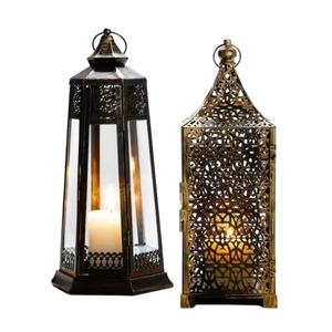 Farol de Diseño Hexagonal de Metal Perforado, Decoración para el Hogar, Duradero, para Uso en Interiores y Exteriores, con Luz sin Llama - Product Image 3