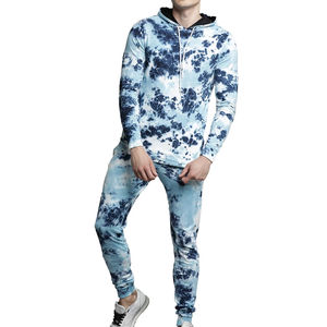 Conjunto Deportivo Ligero de Lujo con Estampado Tie-Dye, de Secado Rápido, con Logotipo Personalizado, Ropa Urbana para Hombre - Product Image 1