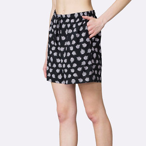 Womens Casual Shorts Mid Waist Soft Fabric Breathable Anti-Wrinkle Loose Fit 220g Fabric Quick Dry Lightweight Comfort Zabex - Product Image 3