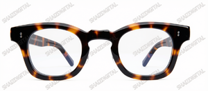 กรอบแว่นสายตาแบบเต็มขอบทรงสี่เหลี่ยมย้อนยุค UV400 ทนทานสำหรับผู้ใหญ่ทุกเพศ - Product Image 1