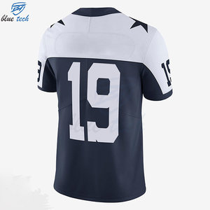 Wholesale Custom American Football Jersey with Team Name/Number Printing Short Sleeve Breathable & Quick Dry UV Protection - Product Image 2
