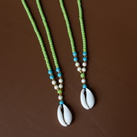 Collier de perles mignon fait à la main avec pendentif Sigay Shell cadeau de Bali
