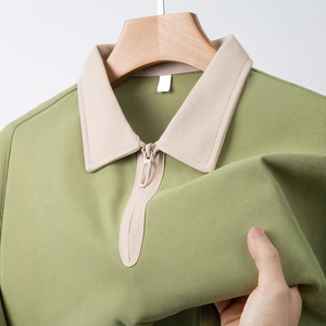 Camisas de Manga Corta Personalizadas al por Mayor para Hombre, de Alta Calidad, Transpirables, Sólidas, de 220 Gramos, Informales, con Bolsillo, de Algodón - Product Image 3
