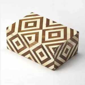 Caja de Joyería de Resina con Incrustaciones de Hueso, Diseño Moderno, Hecha a Mano en India, Caja de Almacenamiento de Madera, Decoración de Pared, Artesanía de la India - Product Image 2
