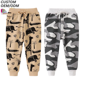 Pantalon de survêtement décontracté unisexe en coton respirant avec logo personnalisé pour enfants, collection printemps, vente en gros - Product Image 5