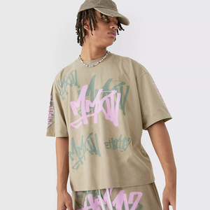 Camiseta de Algodón con Logotipo Personalizado, Estilo Urbano, Unisex, Informal, al por Mayor, Marca Privada - Product Image 5