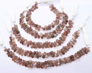 ลูกปัดมูนสโตนทรงลูกแพร์เจียระไน AAA Natural Chocolate Moonstone ขนาด 6x8 มม. ความยาว 8 นิ้ว ลูกปัดมูนสโตนทรงลูกแพร์เจียระไน - Product Image 6