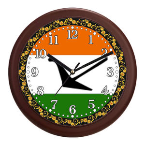 Horloge murale personnalisée avec portrait de leader, impression possible, pour Thanksgiving et Noël, décoration de bureau et de salon - Product Image 1