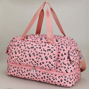 Sac de voyage pour homme classique et élégant en polyester 100% grande capacité, sac de week-end en cuir véritable effet peau de serpent de luxe - Product Image 4